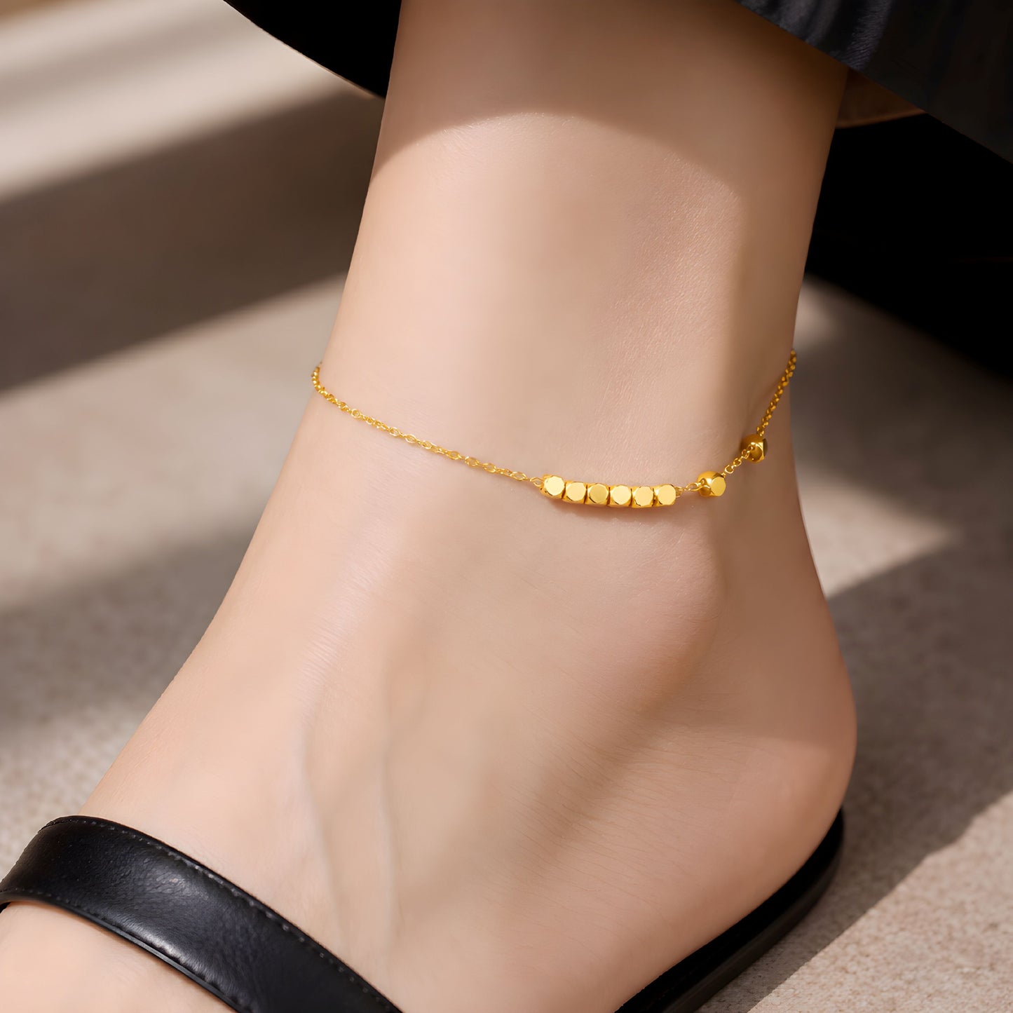 シリンダーチャーム アンクレット