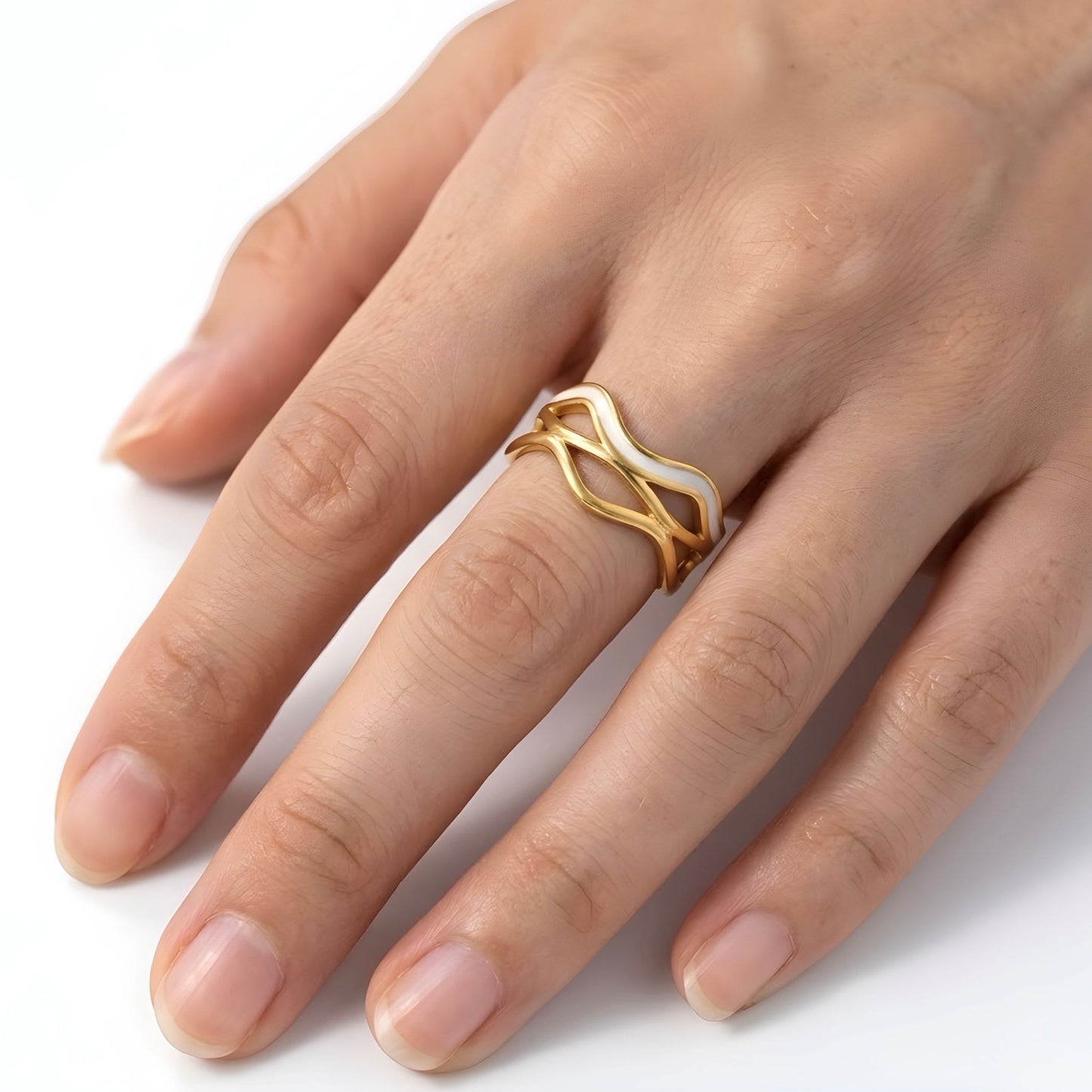 White × Gold