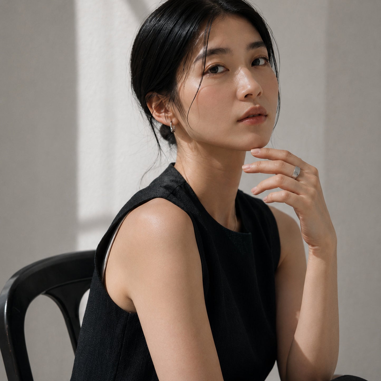 スクエア オープンリング ユニセックス