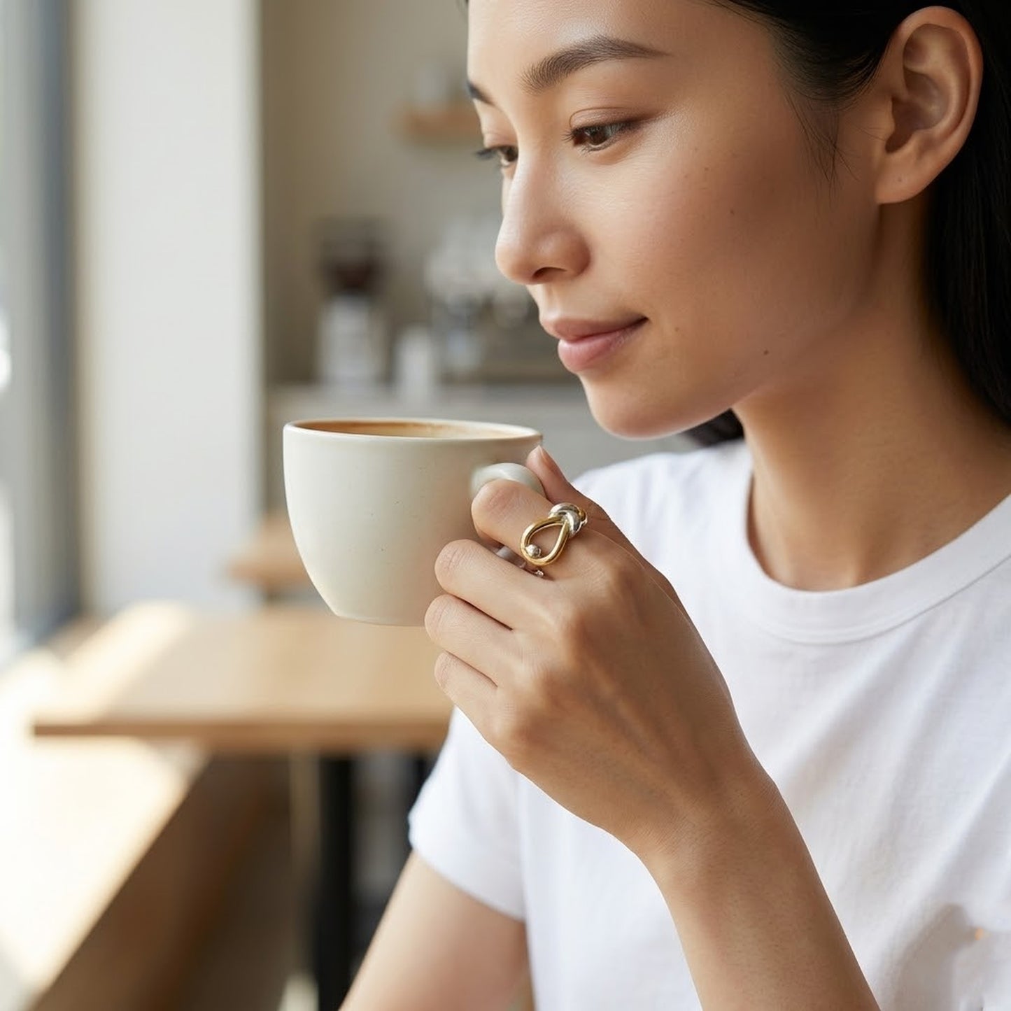 結び目 バイカラーリング